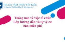 Thông báo về việc tổ chức Lớp hướng dẫn võ tự vệ cơ bản miễn phí