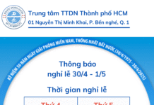 Thông báo nghỉ lễ 30/4/2025 – 01/05/2025